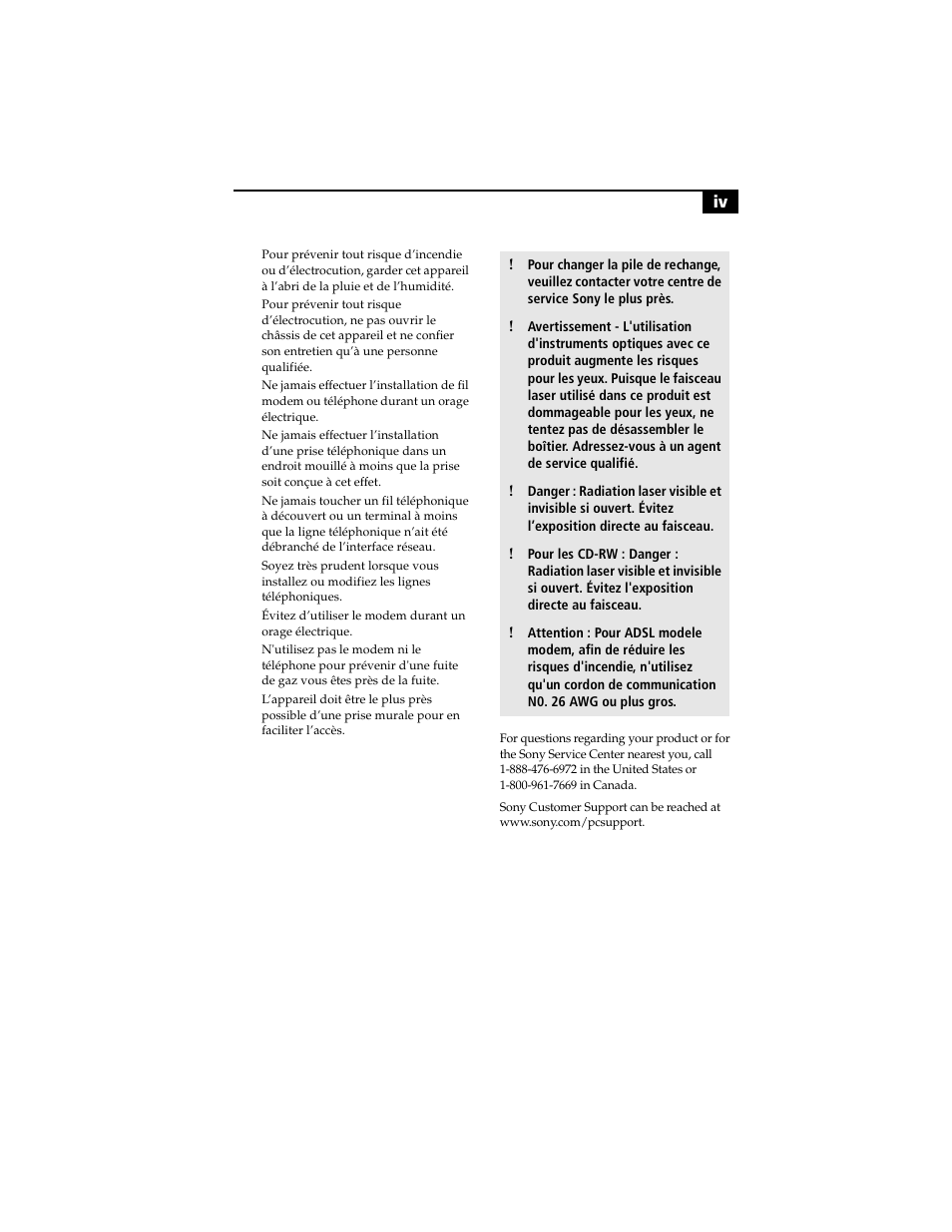 Sony PCV-LX800 User Manual | Page 4 / 110