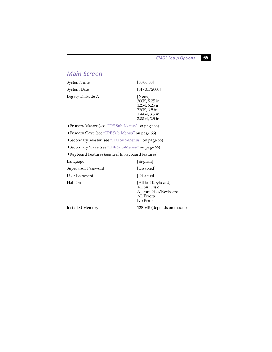 Main screen | Sony PCV-LX800 User Manual | Page 79 / 110