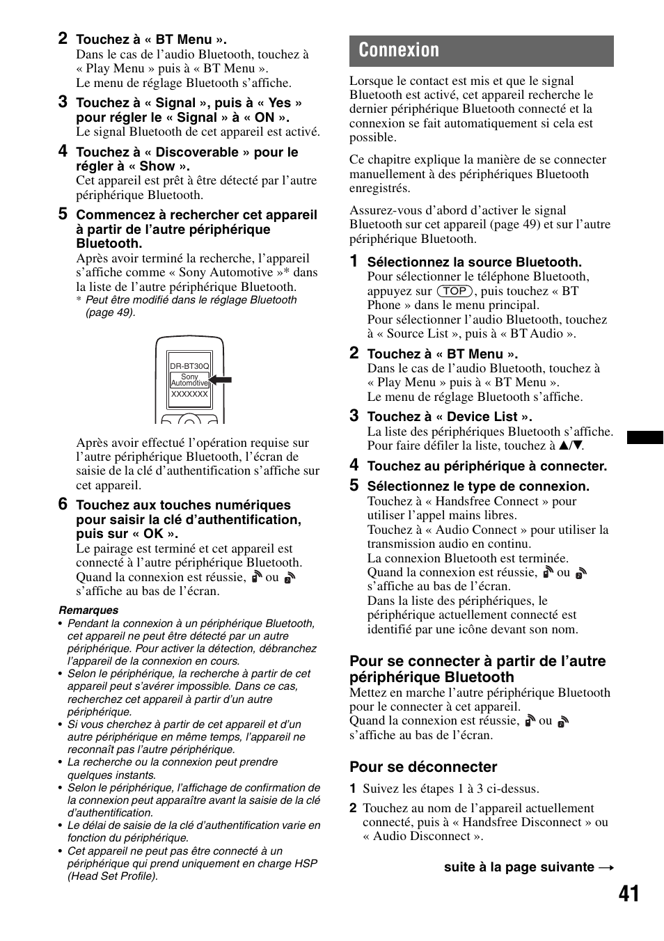 Connexion | Sony XNV-770BT User Manual | Page 117 / 240