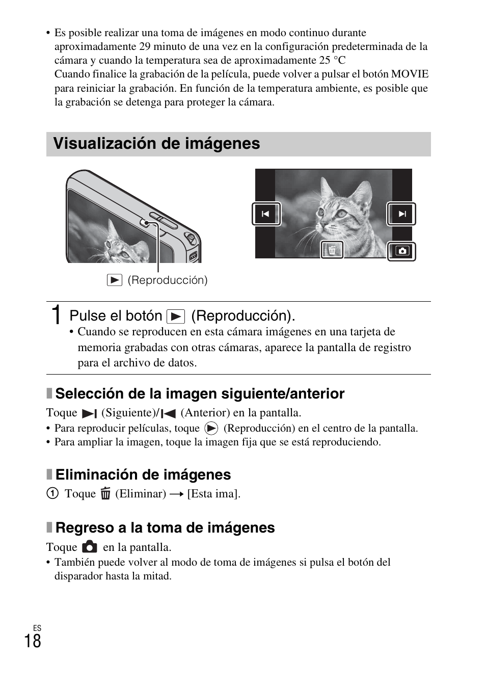 Visualización de imágenes | Sony DSC-TX10 User Manual | Page 48 / 64