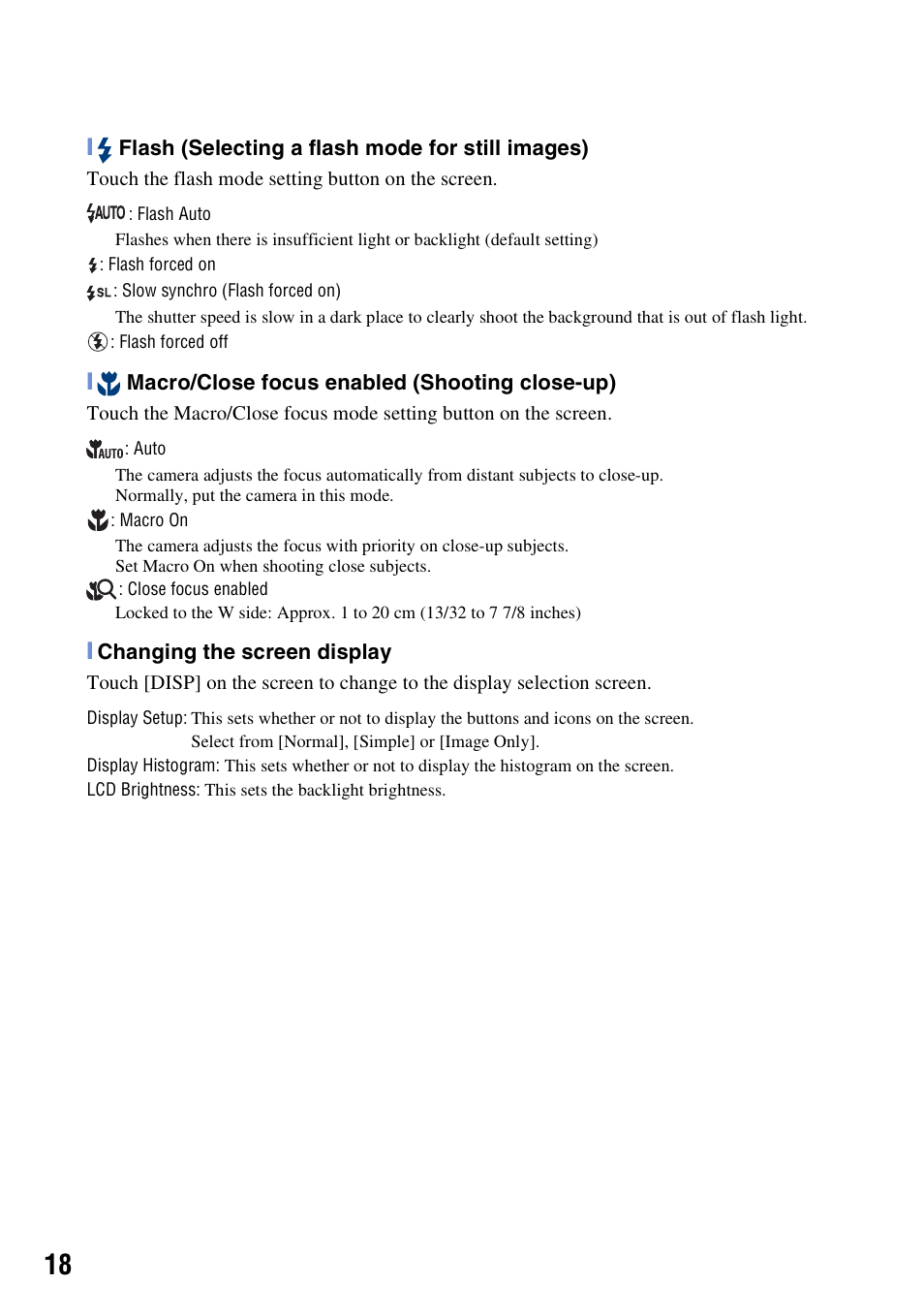 Sony DSC-T300 User Manual | Page 18 / 76