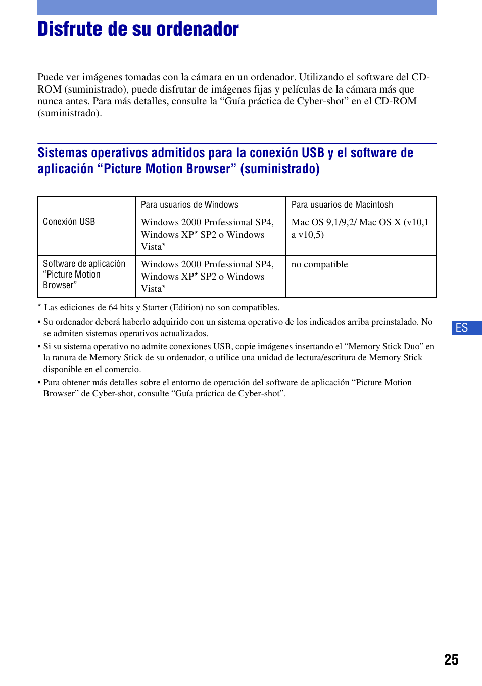 Disfrute de su ordenador | Sony DSC-T300 User Manual | Page 63 / 76