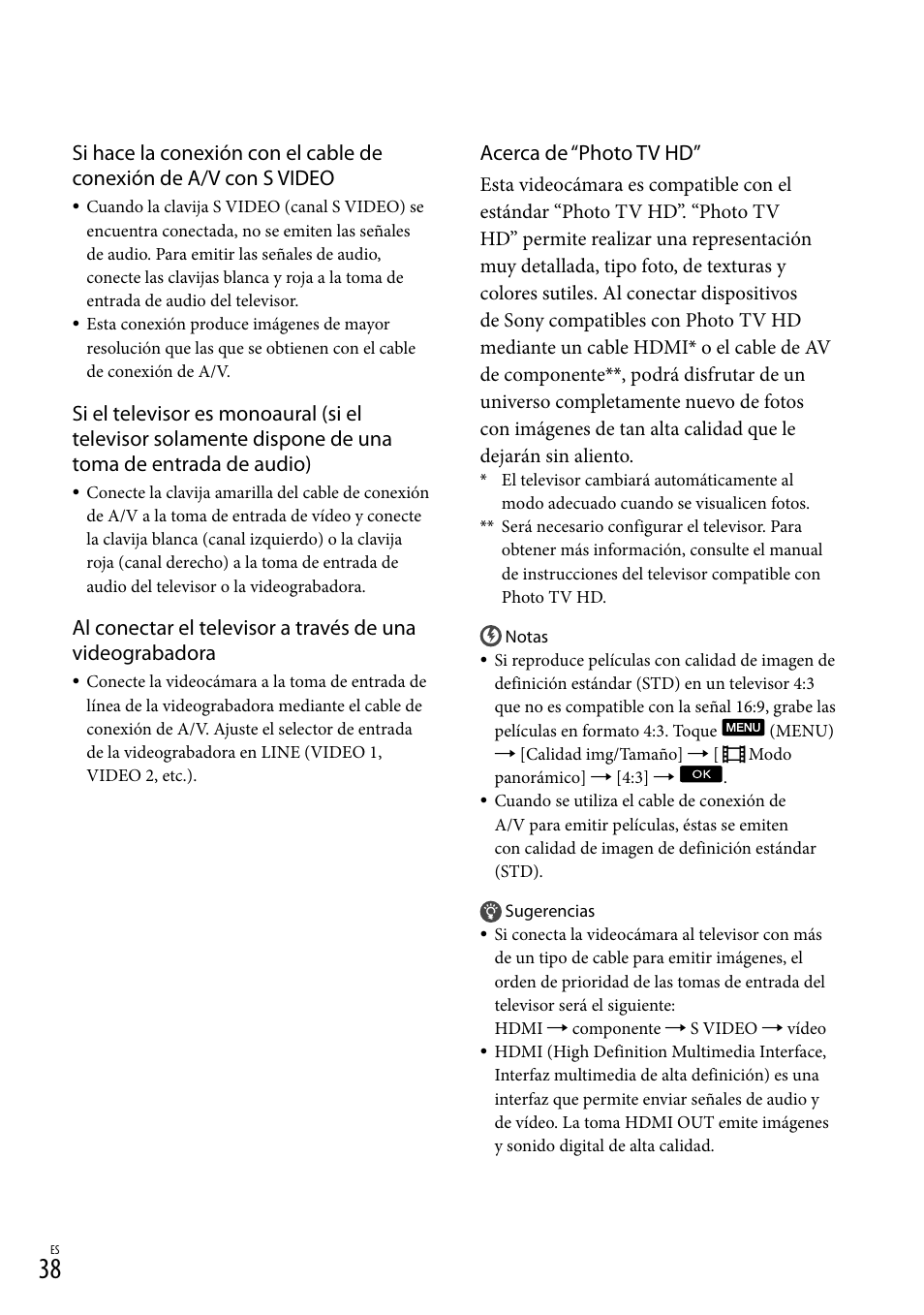 Acerca de “photo tv hd | Sony NEX-VG900 User Manual | Page 114 / 151