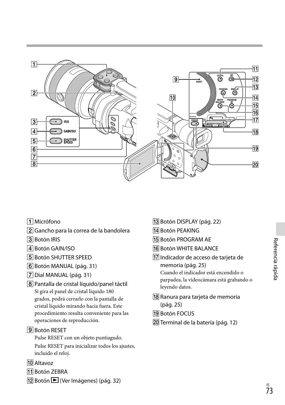 73) c, 73) co | Sony NEX-VG900 User Manual | Page 149 / 151