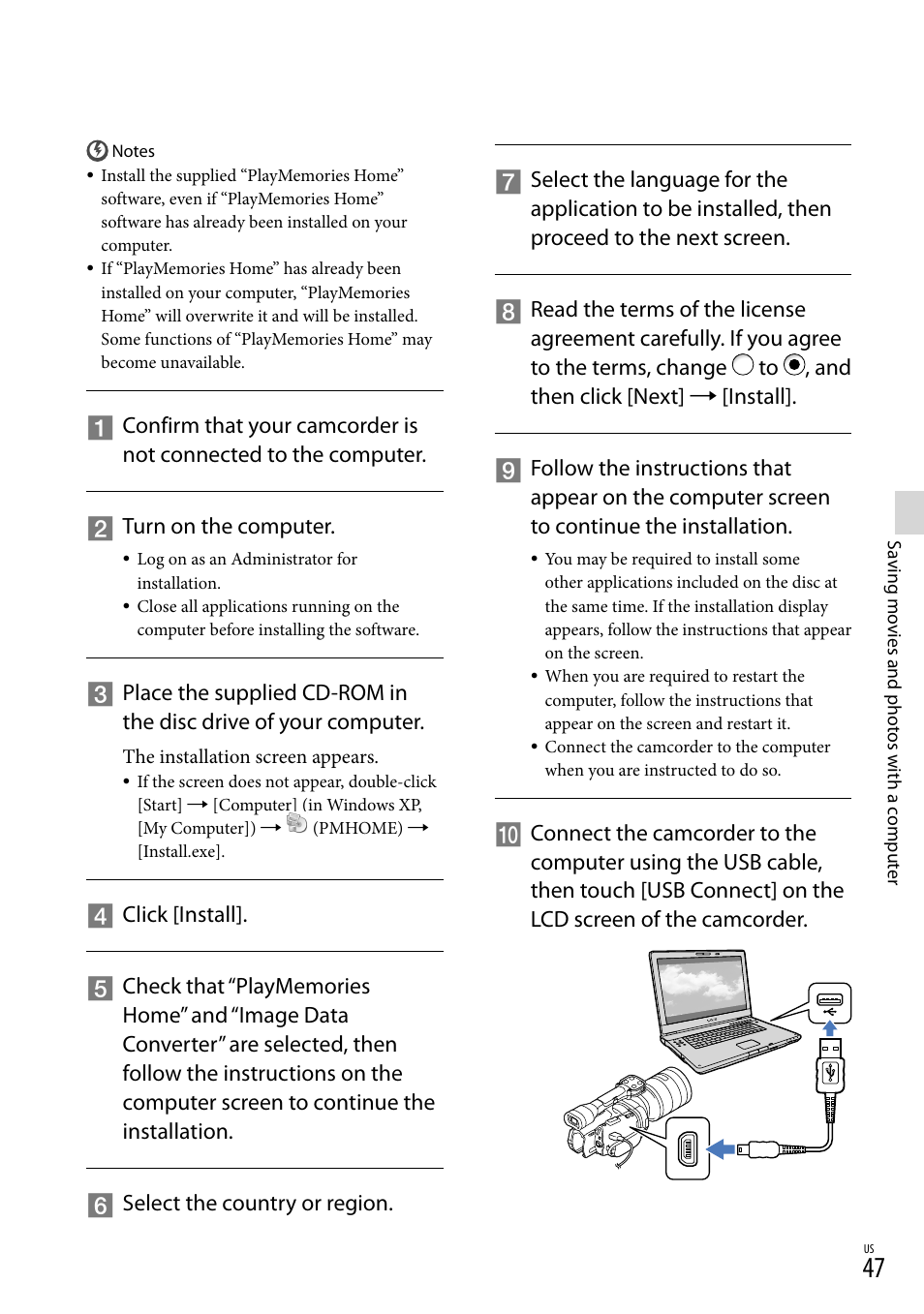 Sony NEX-VG900 User Manual | Page 47 / 151