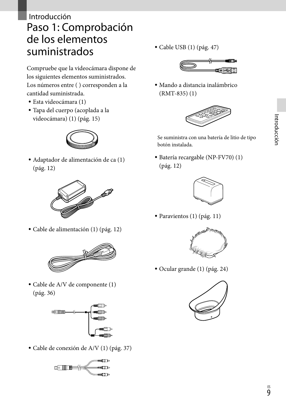 Introducción | Sony NEX-VG900 User Manual | Page 85 / 151