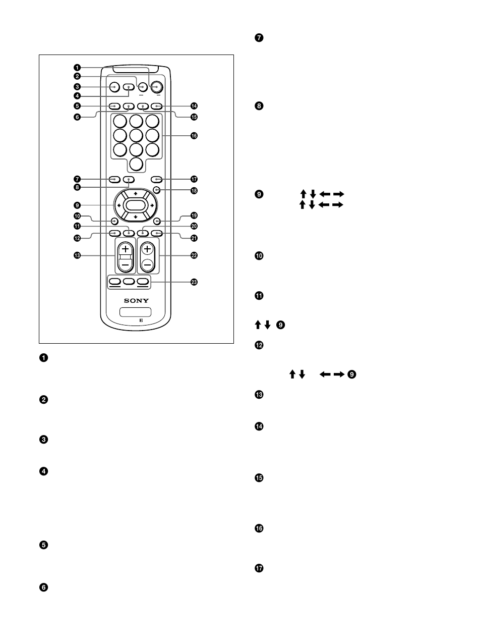 Télécommande rm-971 | Sony PFM-32C1 User Manual | Page 110 / 348