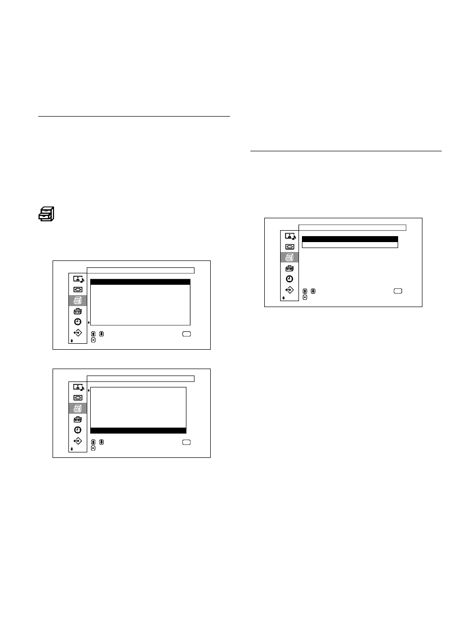 Menu personnalisation, Réinit, Menu economiseur d’écran | Sony PFM-32C1 User Manual | Page 120 / 348