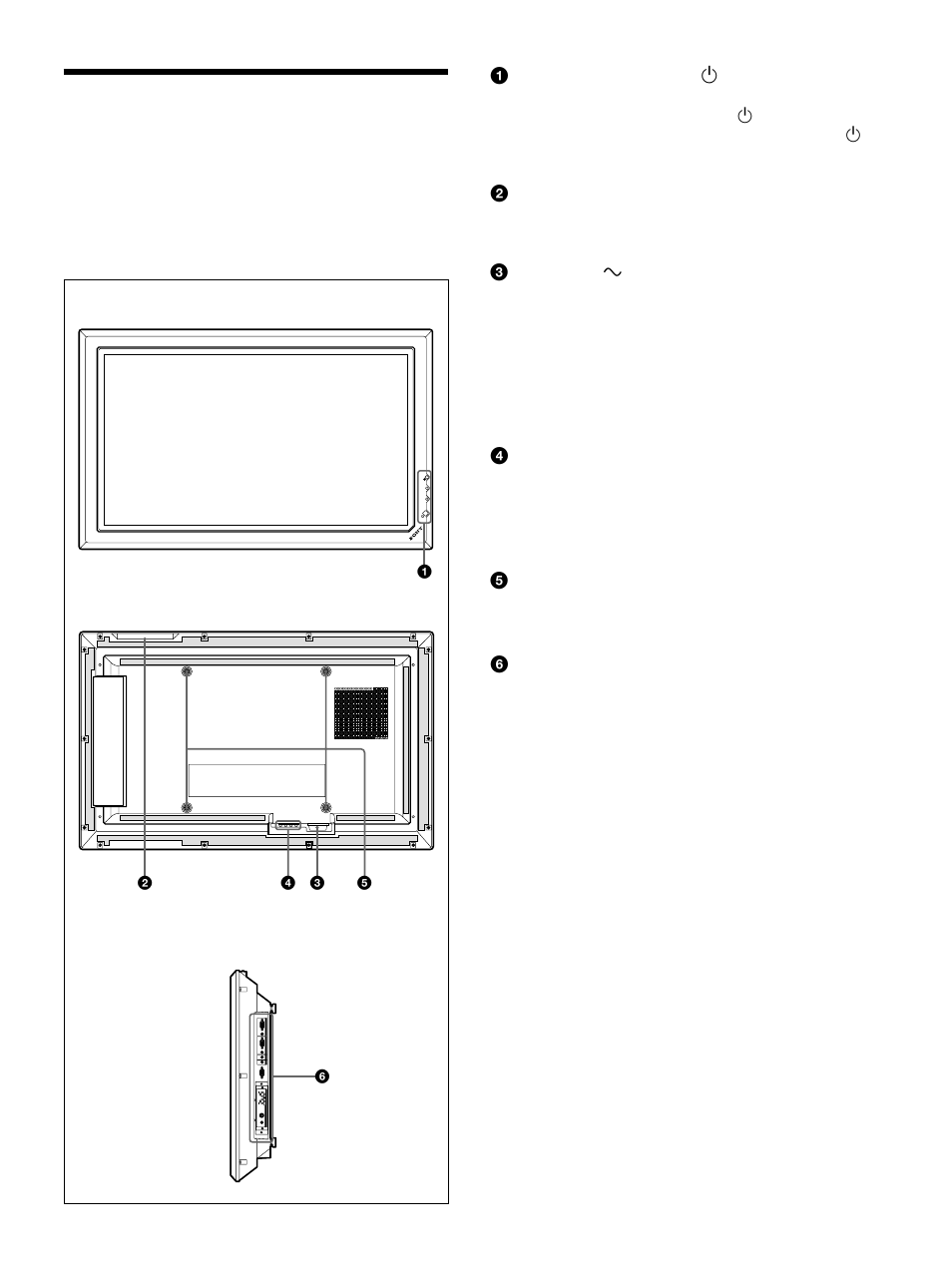 Lage und funktion der teile und bedienelemente, Vorderseite / rückseite / rechte seite | Sony PFM-32C1 User Manual | Page 155 / 348