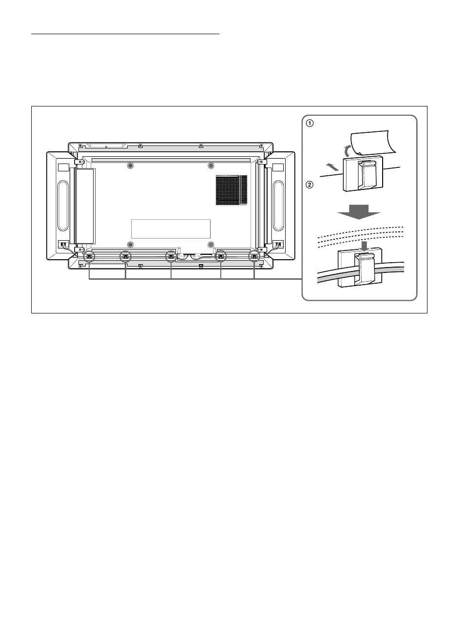 Anbringen der kabelhalter | Sony PFM-32C1 User Manual | Page 163 / 348