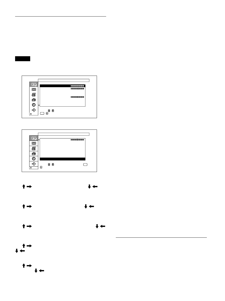 Menü bild einstellen, Menü “ton einstellen, Farbtemperatur zum ändern der farbtemperatur | Sony PFM-32C1 User Manual | Page 165 / 348