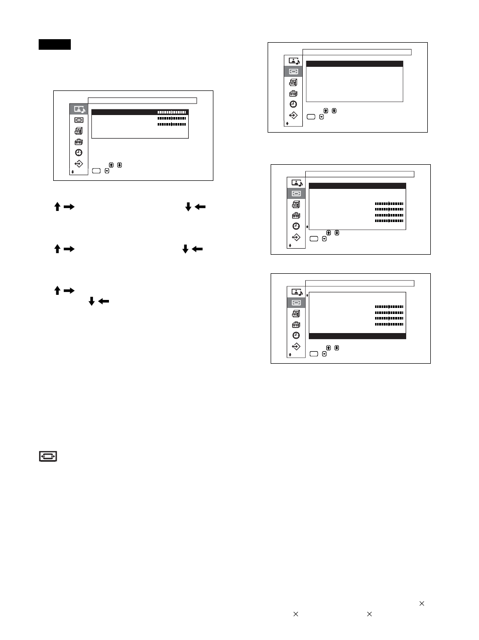 Menü “bildschirm einstellen, Wenn die menütaste auf “return” steht | Sony PFM-32C1 User Manual | Page 166 / 348