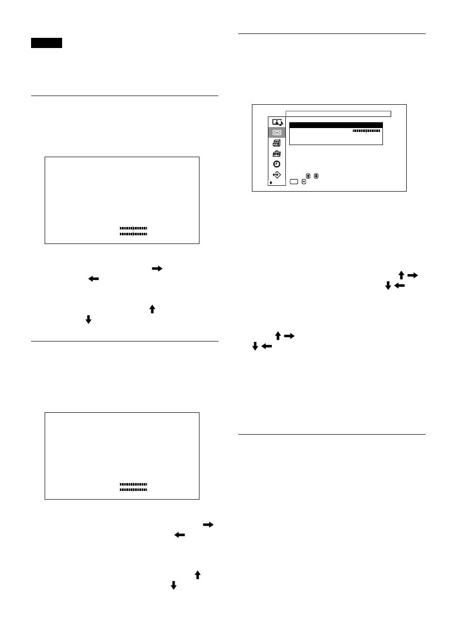 Menü “bildschirmgröße, Menü “bildschirmposition, Menü “pixel einstellen | Reset | Sony PFM-32C1 User Manual | Page 167 / 348