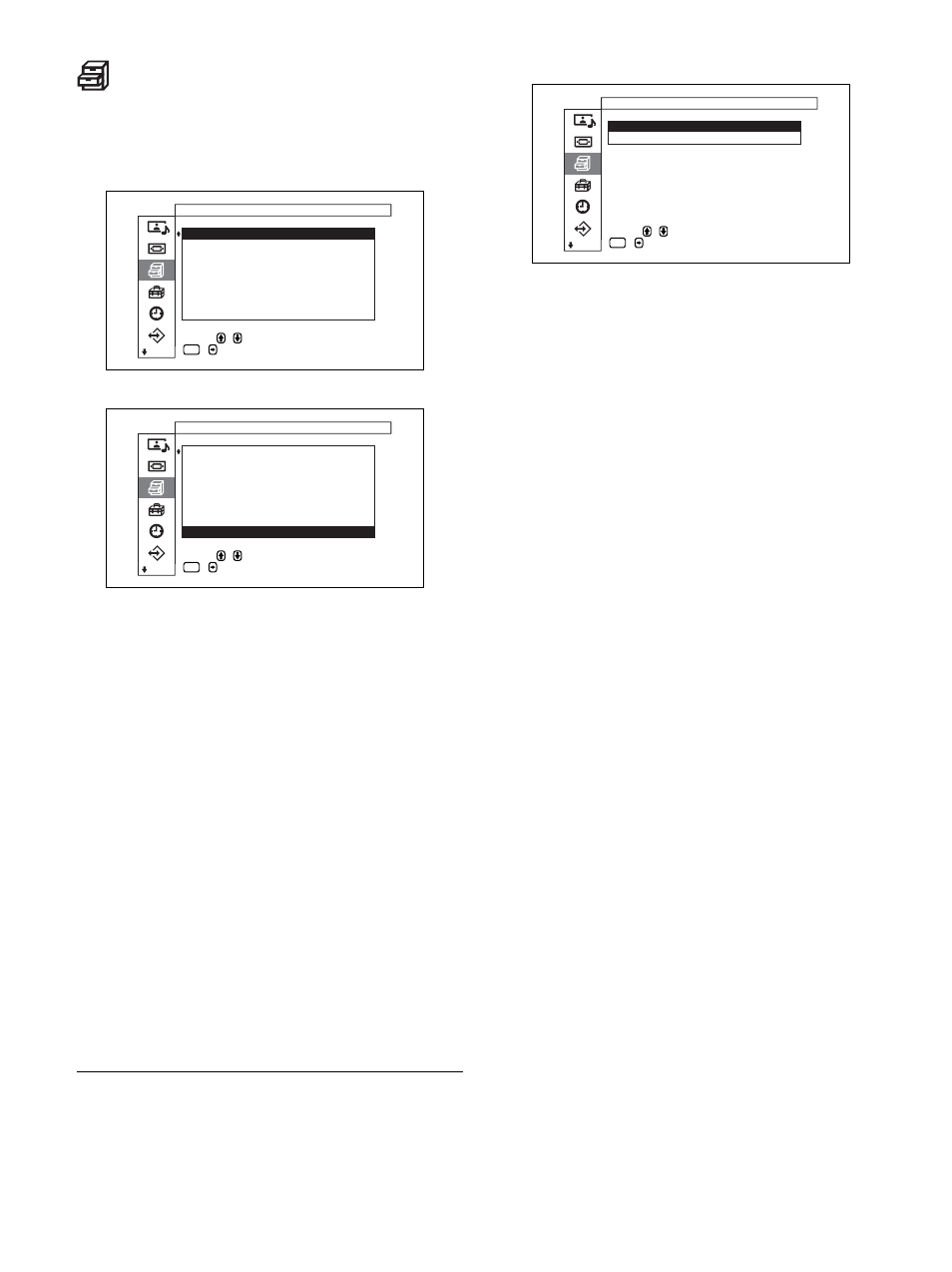 Menü “benutzerdef. einstell, Menü “bildschirmschoner | Sony PFM-32C1 User Manual | Page 168 / 348