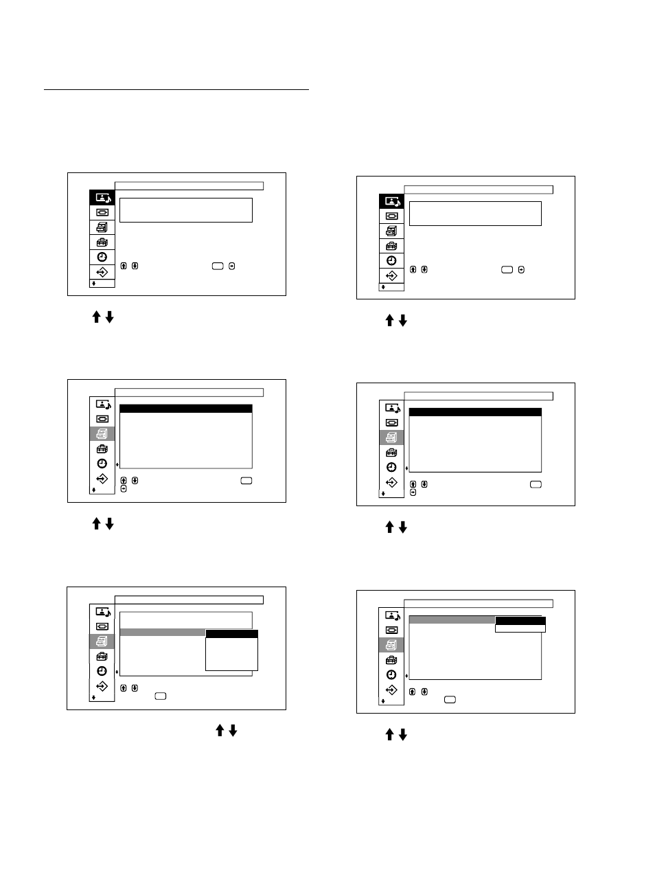 Conmutación del modo de visualización, Función de ahorro de energía, Visualización del subtítulos (títulos) | Sony PFM-32C1 User Manual | Page 225 / 348