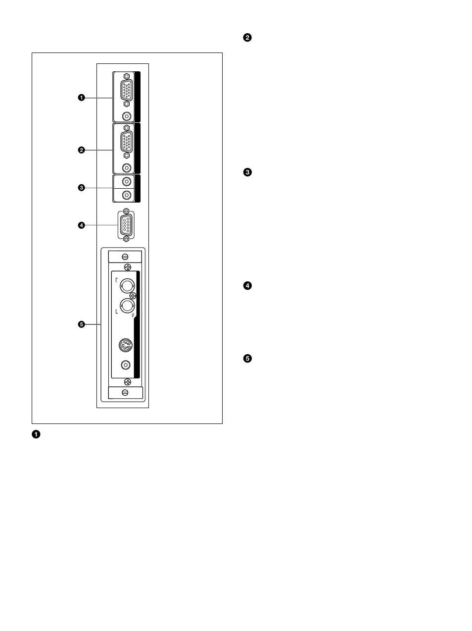 Pannello dei connettori | Sony PFM-32C1 User Manual | Page 255 / 348