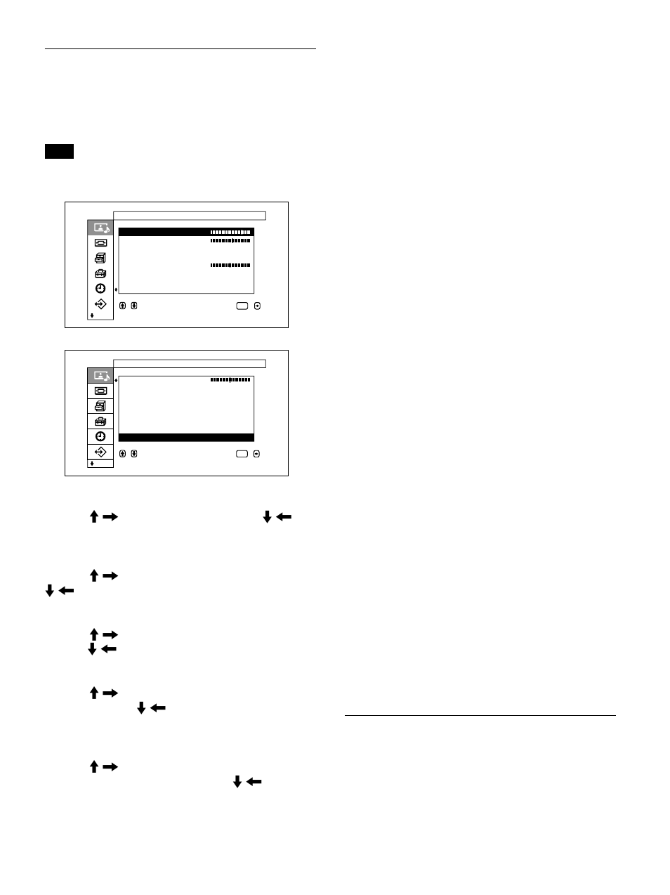 Menu regola imagine, Menu regola audio | Sony PFM-32C1 User Manual | Page 263 / 348