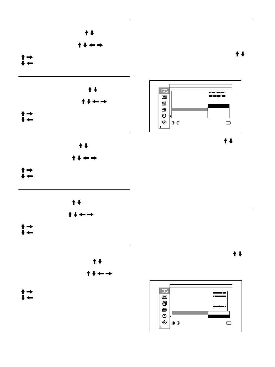 Contrasto, Luminosità, Colore | Fase, Nitidezza, Cinema drive | Sony PFM-32C1 User Manual | Page 275 / 348