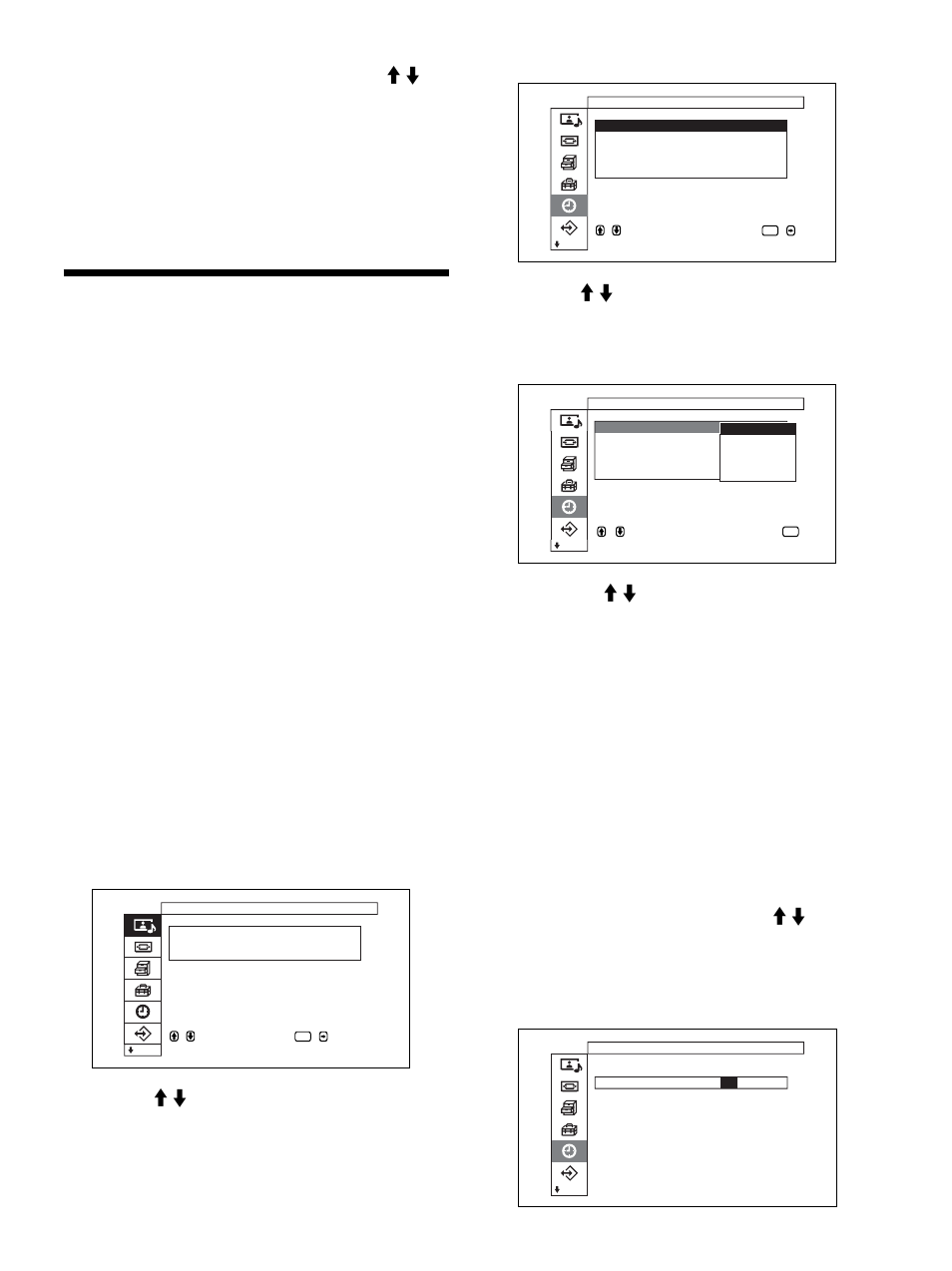 Funzione spegnimento, Regolazione dell’ora | Sony PFM-32C1 User Manual | Page 289 / 348