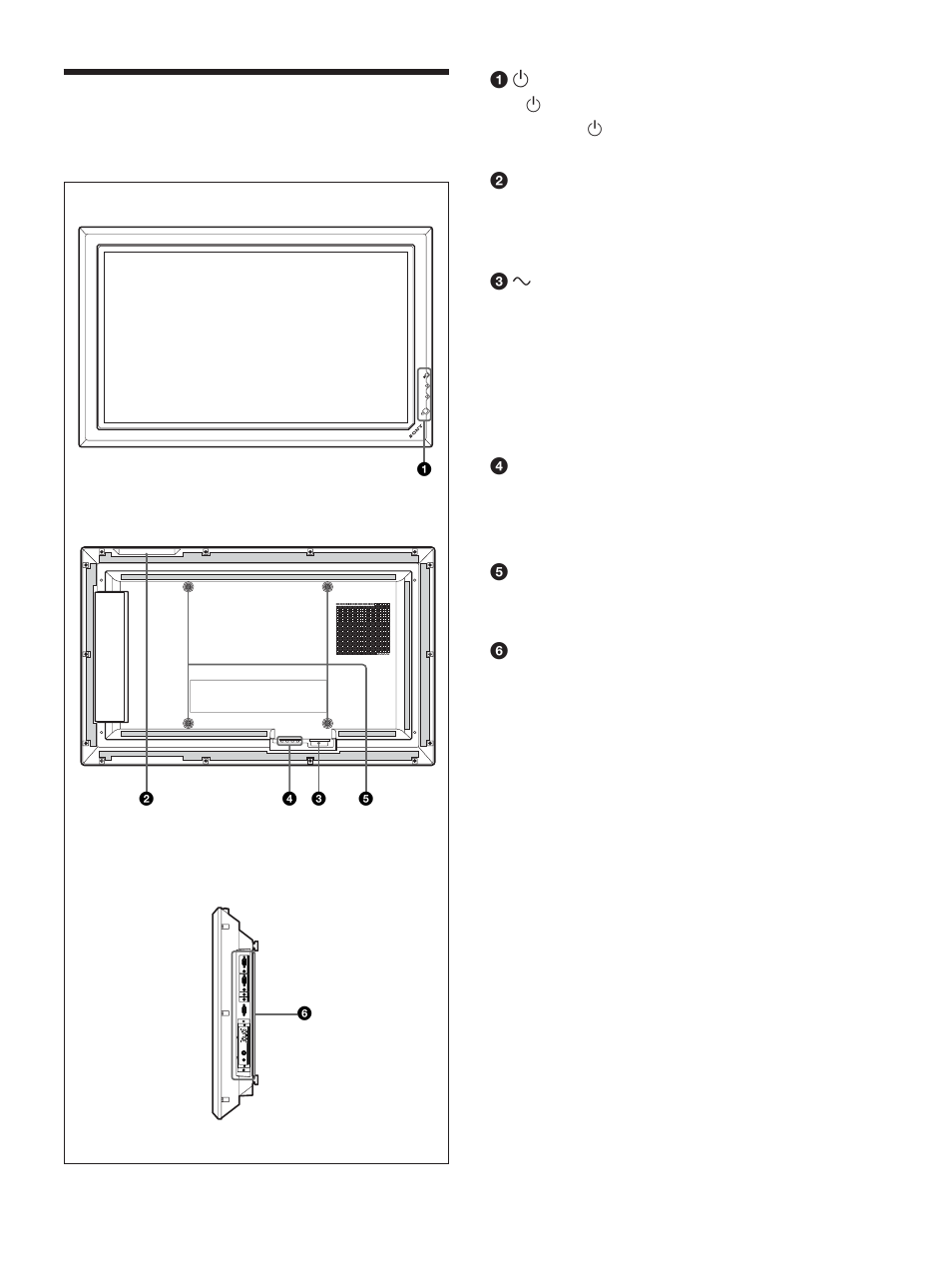 部件和控制器的位置和功能, 前视图／后视图／右视图 | Sony PFM-32C1 User Manual | Page 303 / 348