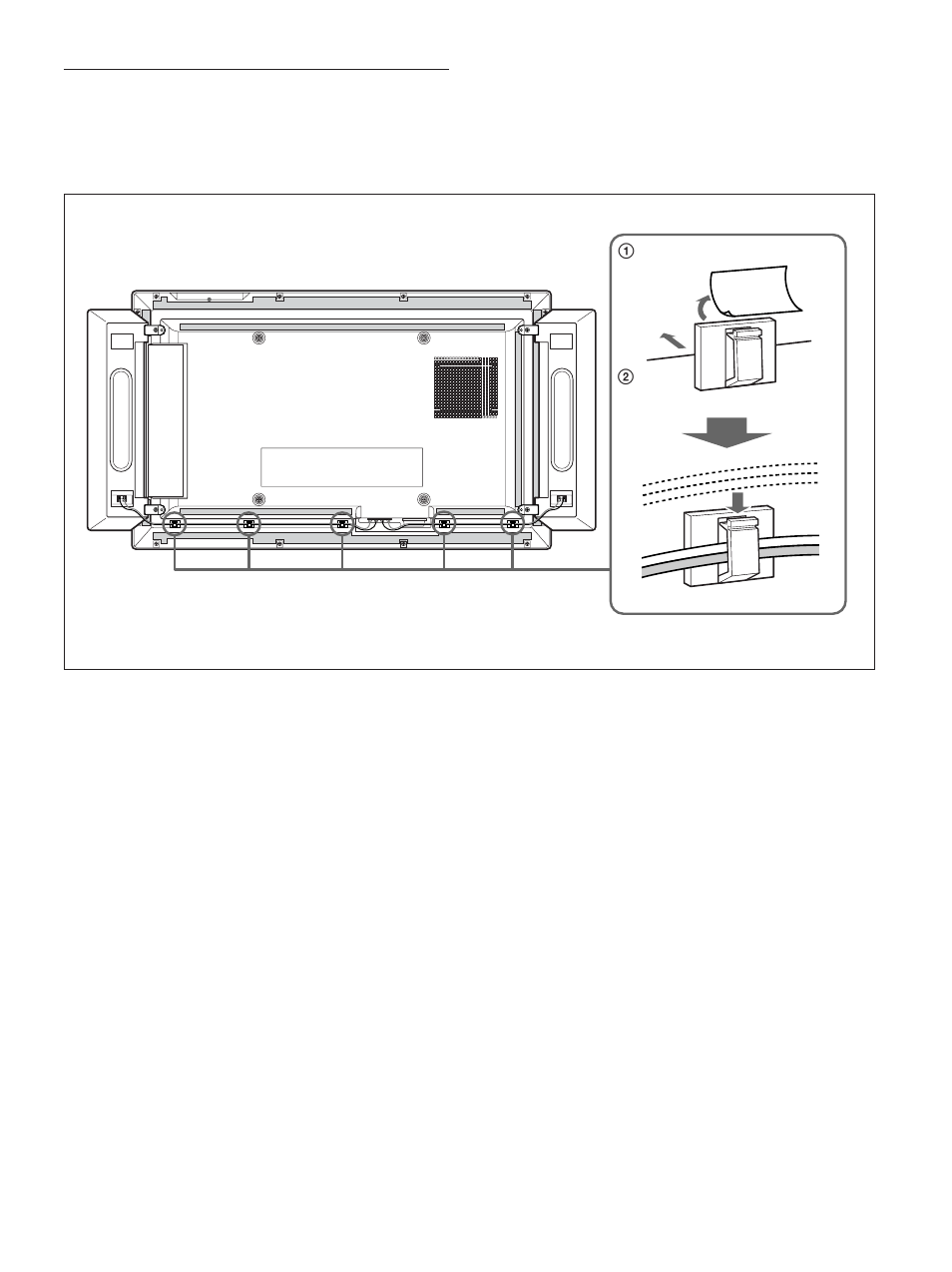 使用电缆夹 | Sony PFM-32C1 User Manual | Page 311 / 348