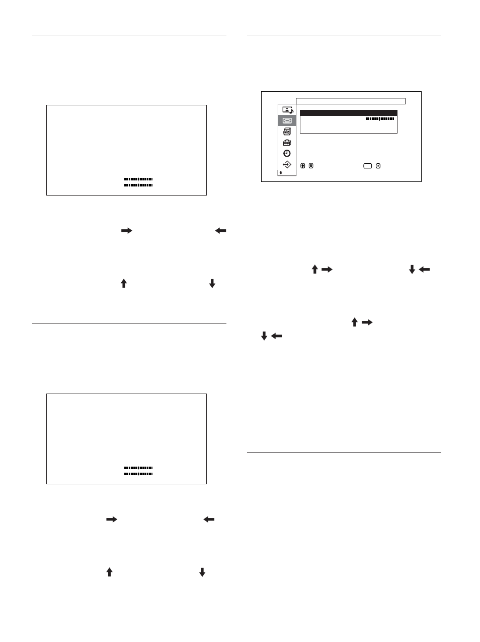 Screen size （画面尺寸）菜单, Screen shift（画面偏移）菜单, Adjust pixel（调整像素）菜单 | Reset（复位, 此菜单用于调整图像像素。 仅在接收到电脑信号时才能调整, Auto adjust（自动调整） 自动调整点相位和水平像素的总数, 将 screen control（画面控制）菜单项目恢复至其 出厂设定, 有关详细说明，请参见第 35 页上的“调整像素 | Sony PFM-32C1 User Manual | Page 315 / 348