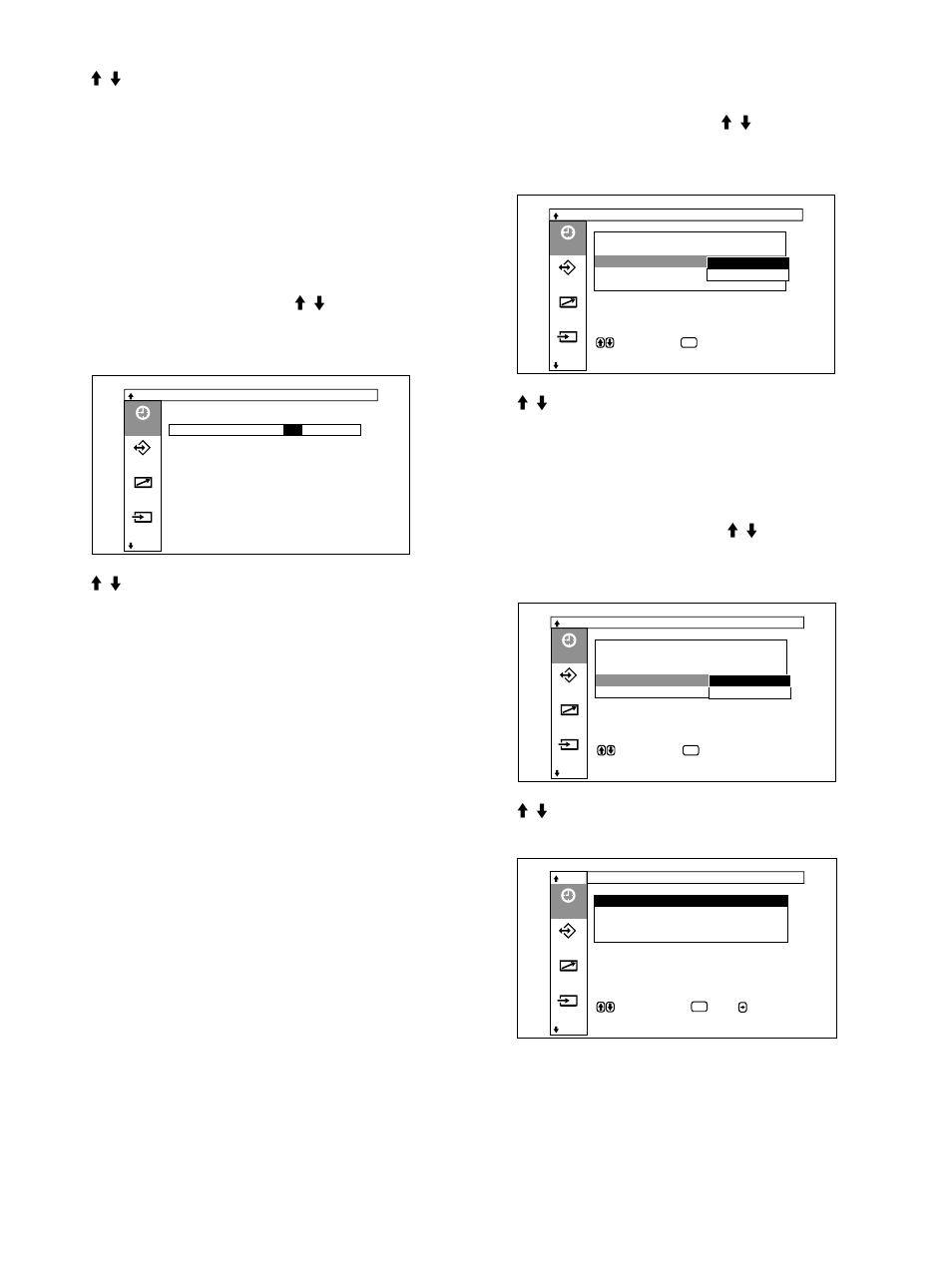 時刻を設定する, 時計を表示する, 電源タイマー機能 | Sony PFM-32C1 User Manual | Page 45 / 348