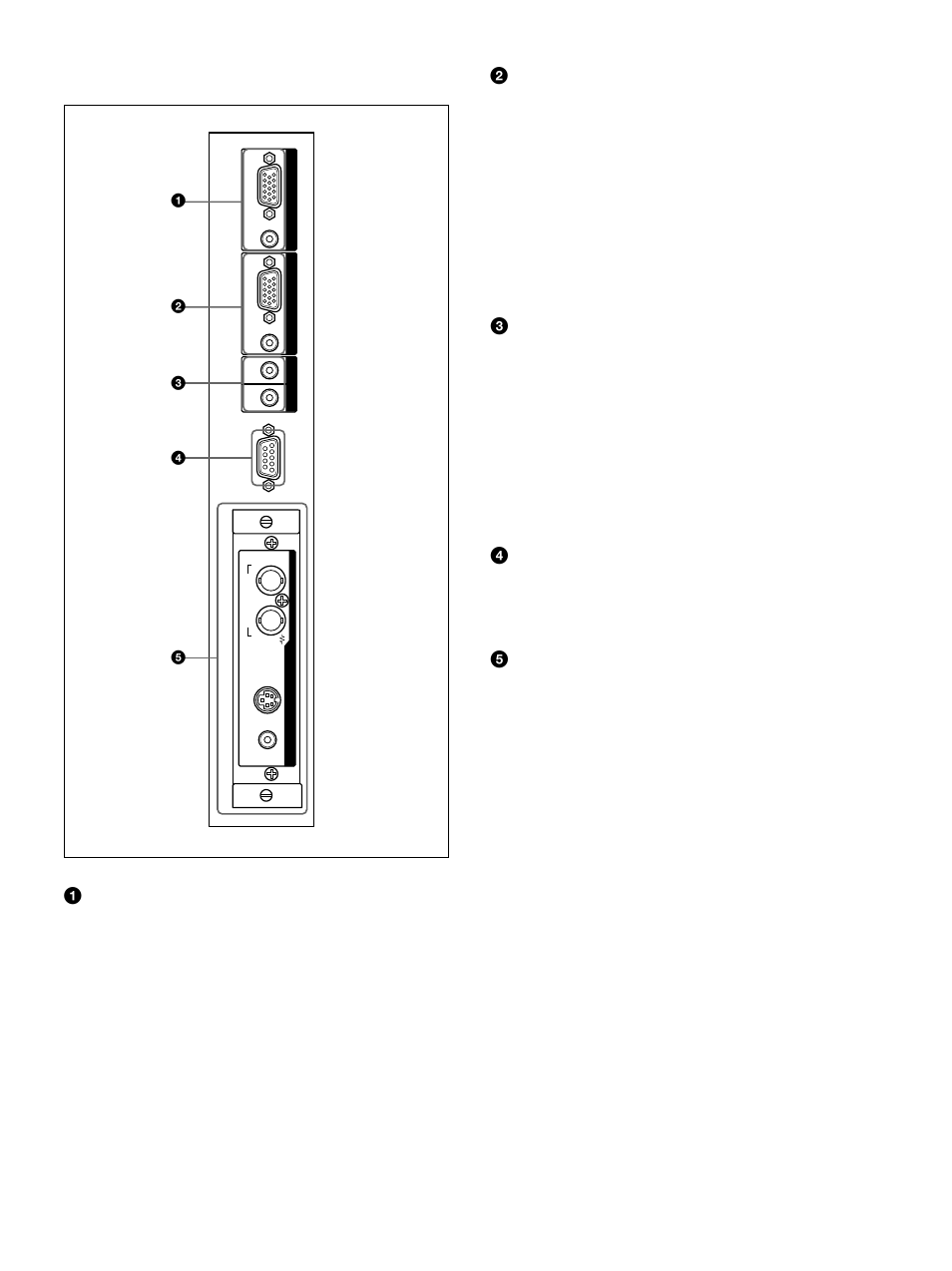 Connector panel | Sony PFM-32C1 User Manual | Page 61 / 348