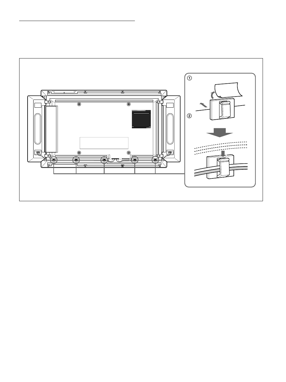 Using the cable holders | Sony PFM-32C1 User Manual | Page 67 / 348