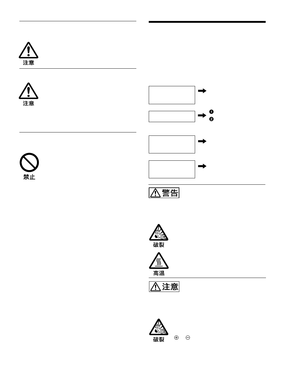 電池についての安全上の ご注意, 万一、異常が起きたら | Sony PFM-32C1 User Manual | Page 7 / 348