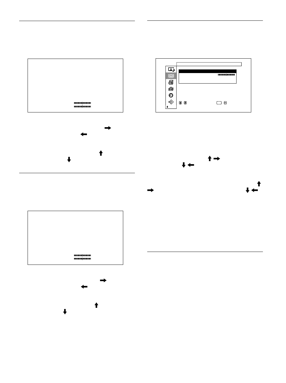 Screen size menu, Screen shift menu, Adjust pixel menu | Reset | Sony PFM-32C1 User Manual | Page 71 / 348