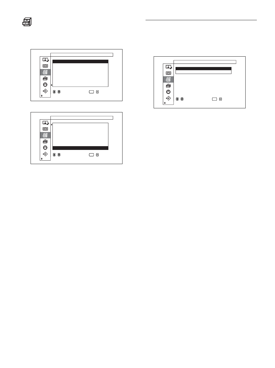Custom setup menu, Screen saver menu | Sony PFM-32C1 User Manual | Page 72 / 348