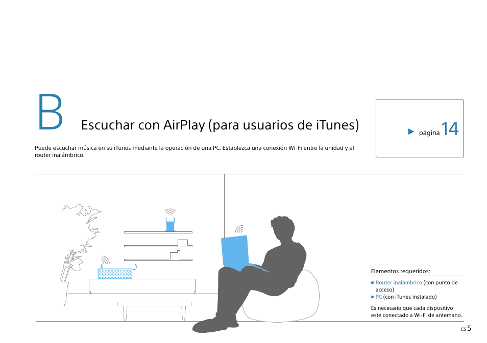 Escuchar con airplay (para usuarios de itunes) | Sony SRS-X9 User Manual | Page 49 / 68