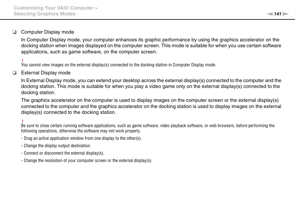 Sony VPCZ22SHX User Manual | Page 141 / 215