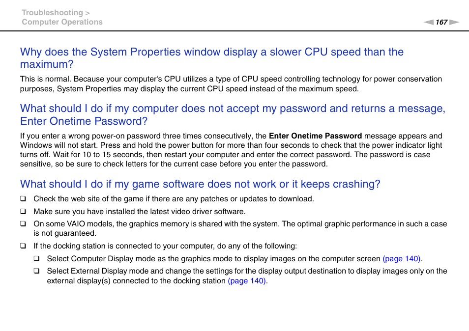 Sony VPCZ22SHX User Manual | Page 167 / 215