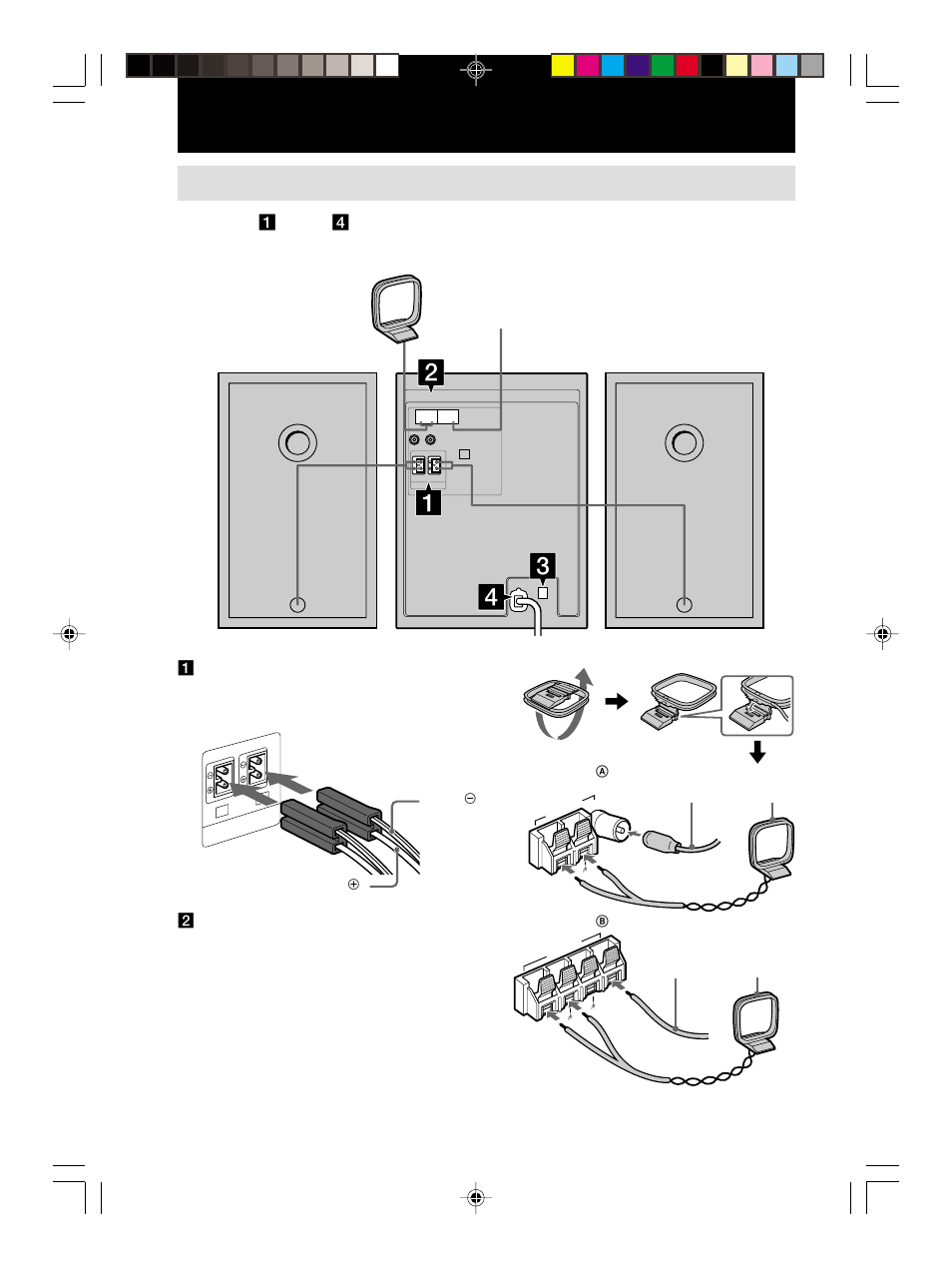 Getting started, Hooking up the system | Sony CMT-M70 User Manual | Page 6 / 24