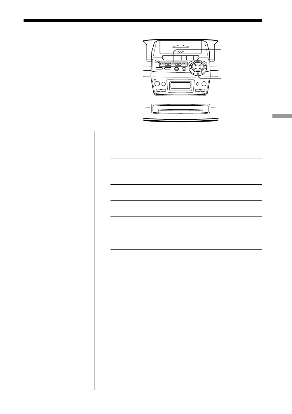 Selecting the audio emphasis | Sony CFD-S47 User Manual | Page 27 / 36
