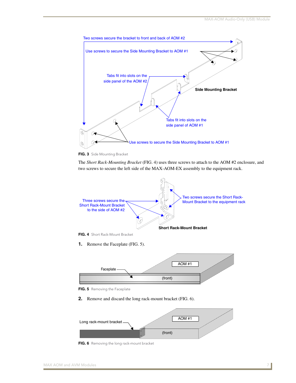 AMX Audio-Only Module MAX-AOM User Manual | Page 11 / 26