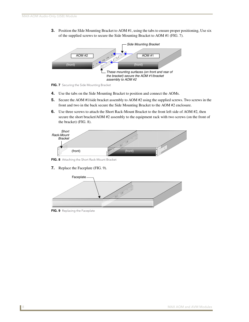 AMX Audio-Only Module MAX-AOM User Manual | Page 12 / 26