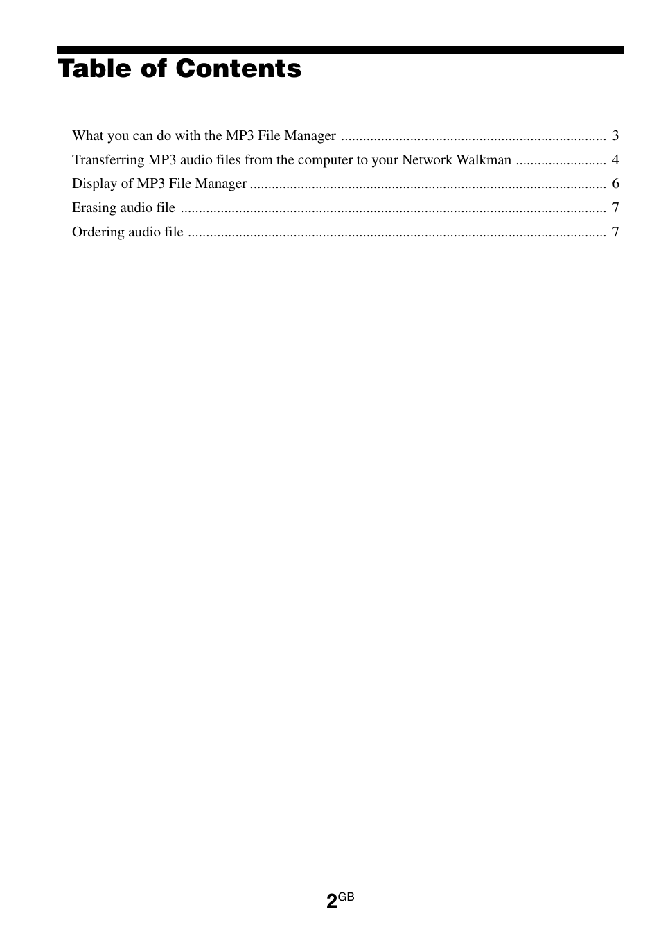 Sony NW-E95 User Manual | Page 2 / 8