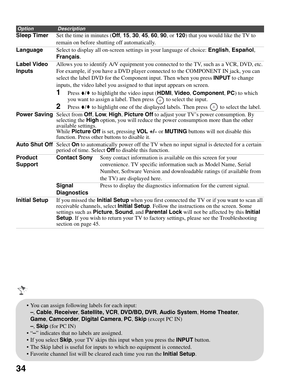 Sony KDL-32BX330 User Manual | Page 34 / 48