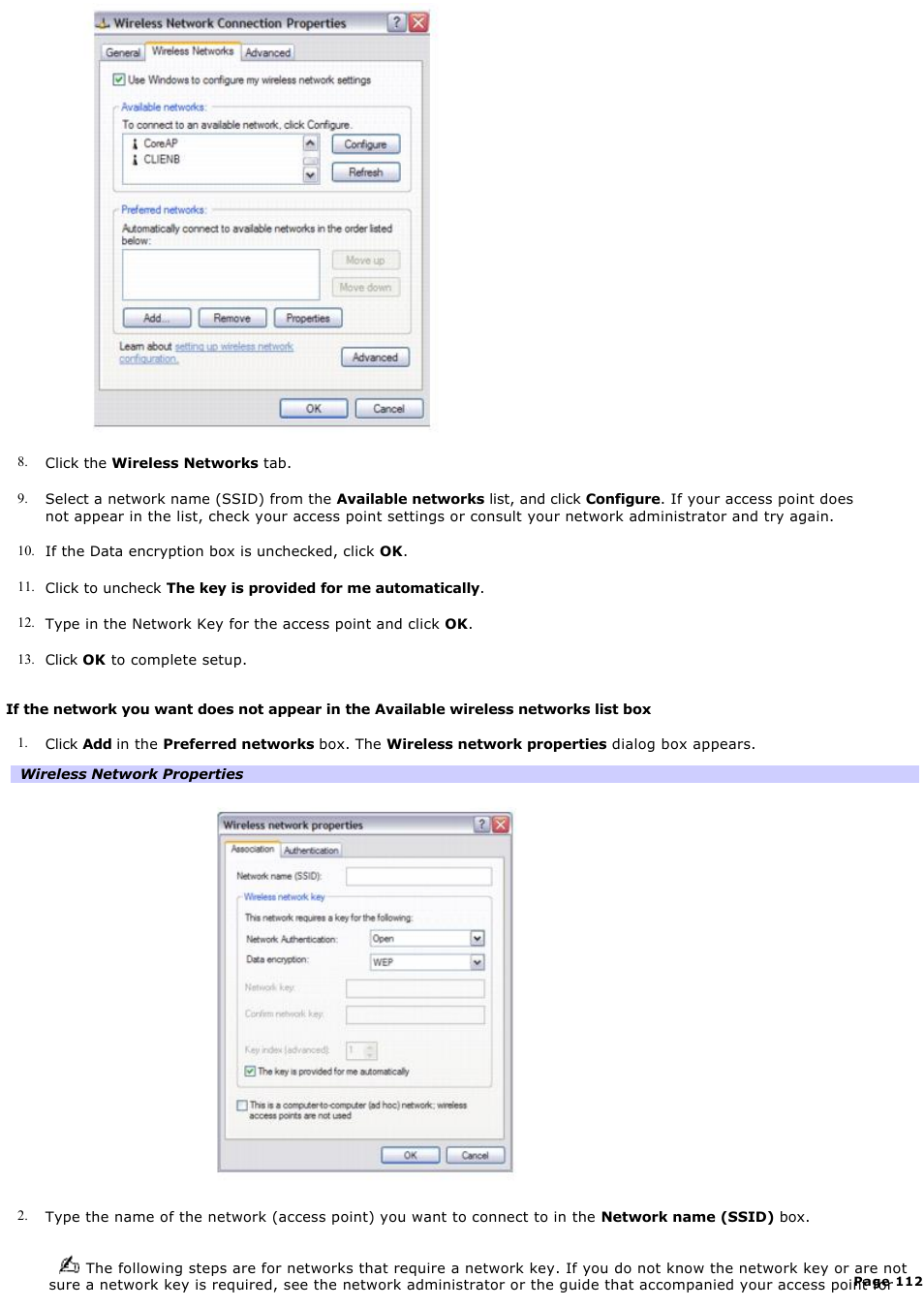 Sony VGN-X505ZP User Manual | Page 112 / 135