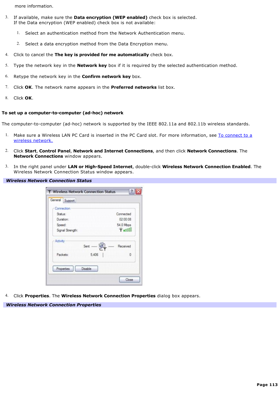 Sony VGN-X505ZP User Manual | Page 113 / 135