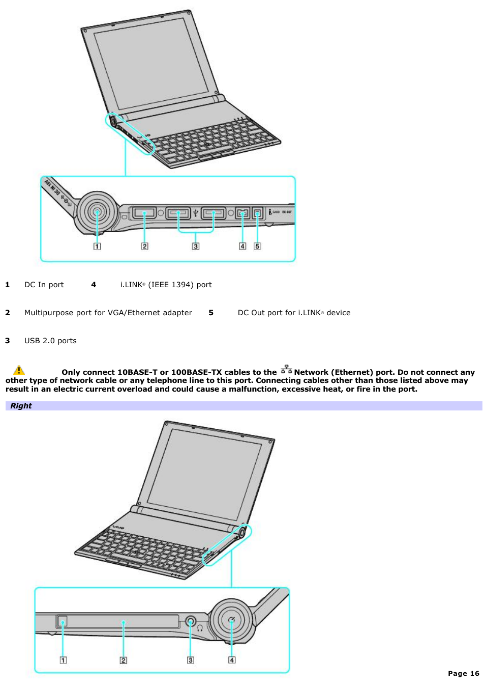 Sony VGN-X505ZP User Manual | Page 16 / 135