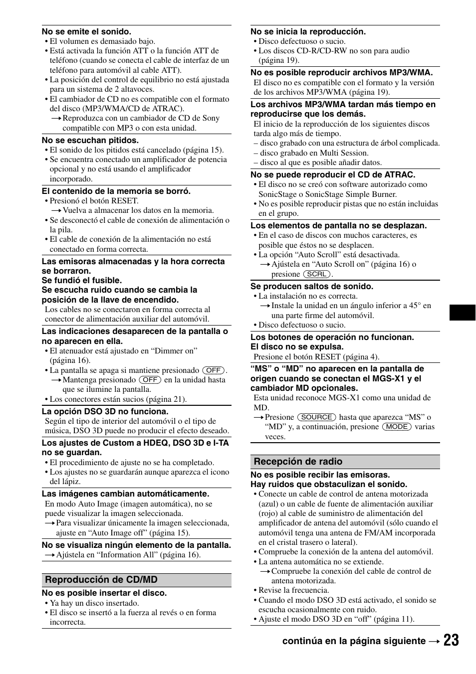 Sony CDX-GT705DX User Manual | Page 69 / 72