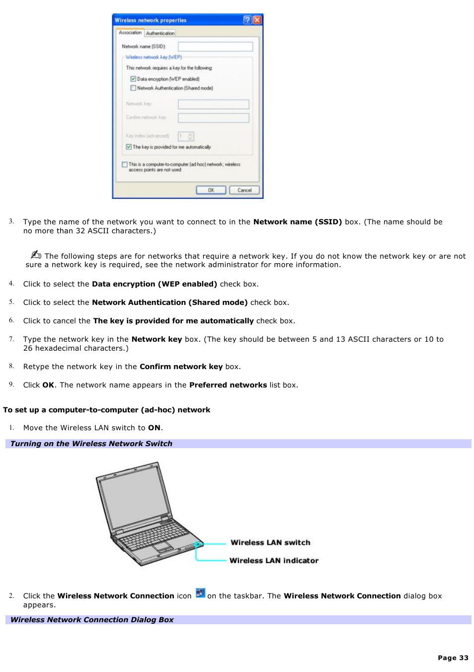 Sony PCG-GRZ600 User Manual | Page 33 / 164