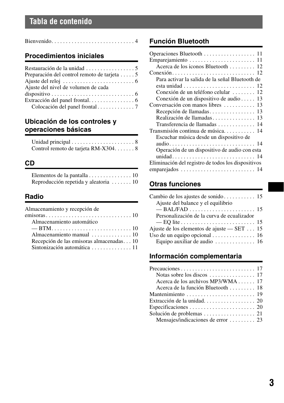 Sony MEX-BT2500 User Manual | Page 47 / 68