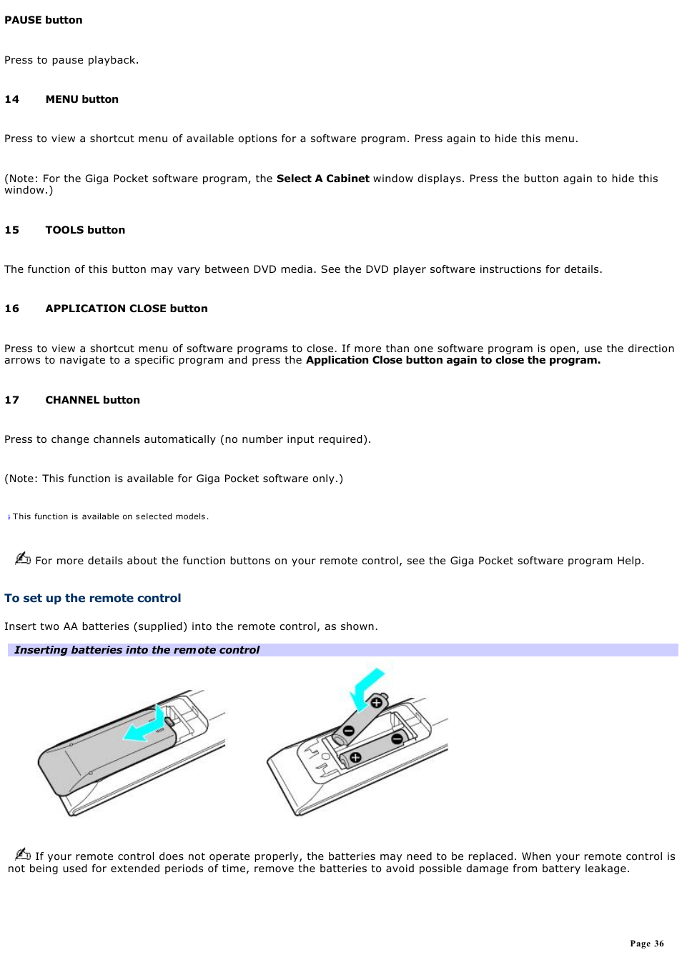 Sony PCV-V310P User Manual | Page 36 / 209