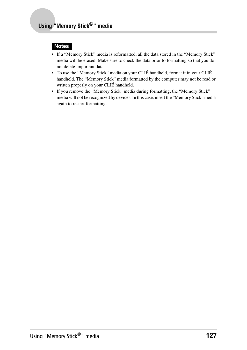 Sony PEG-NX70V User Manual | Page 127 / 176