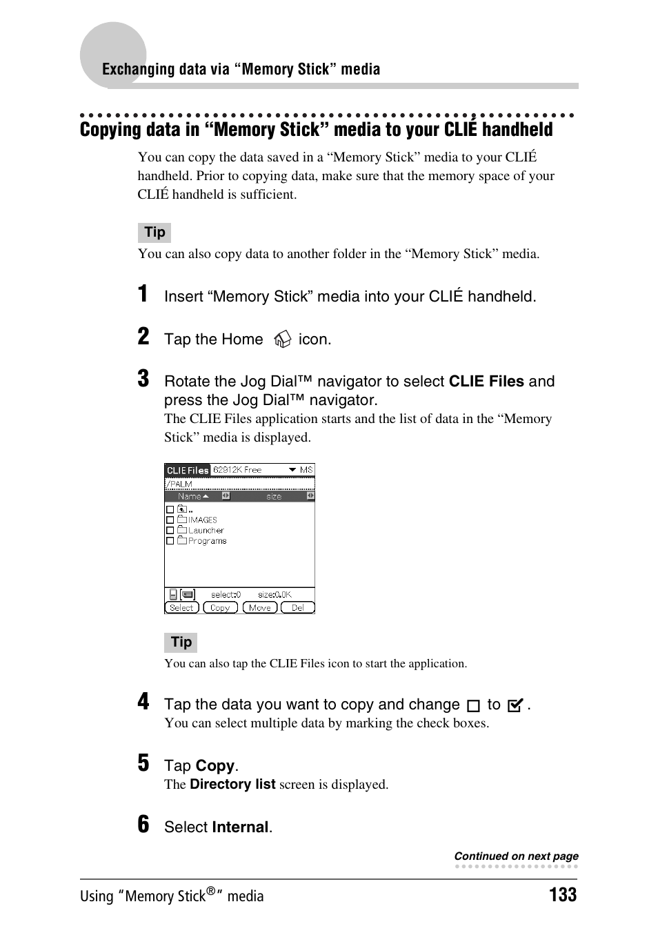 Sony PEG-NX70V User Manual | Page 133 / 176